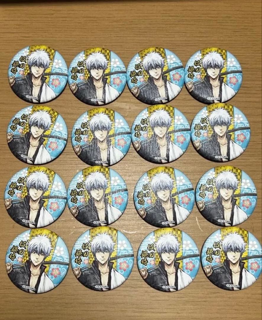 銀魂 キャラポップアップストア 和紙風缶バッジ 花鳥風月 坂田銀時 16