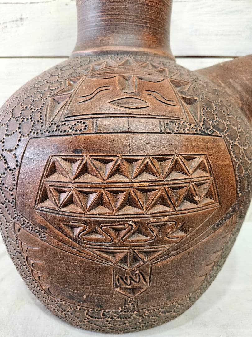 日本のアンティーク 須恵器 水瓶 壺 花瓶 土器 埴輪 土偶