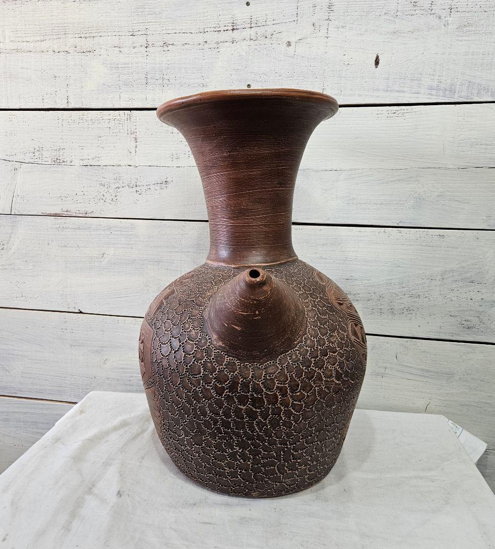 日本のアンティーク 須恵器 水瓶 壺 花瓶 土器 埴輪 土偶