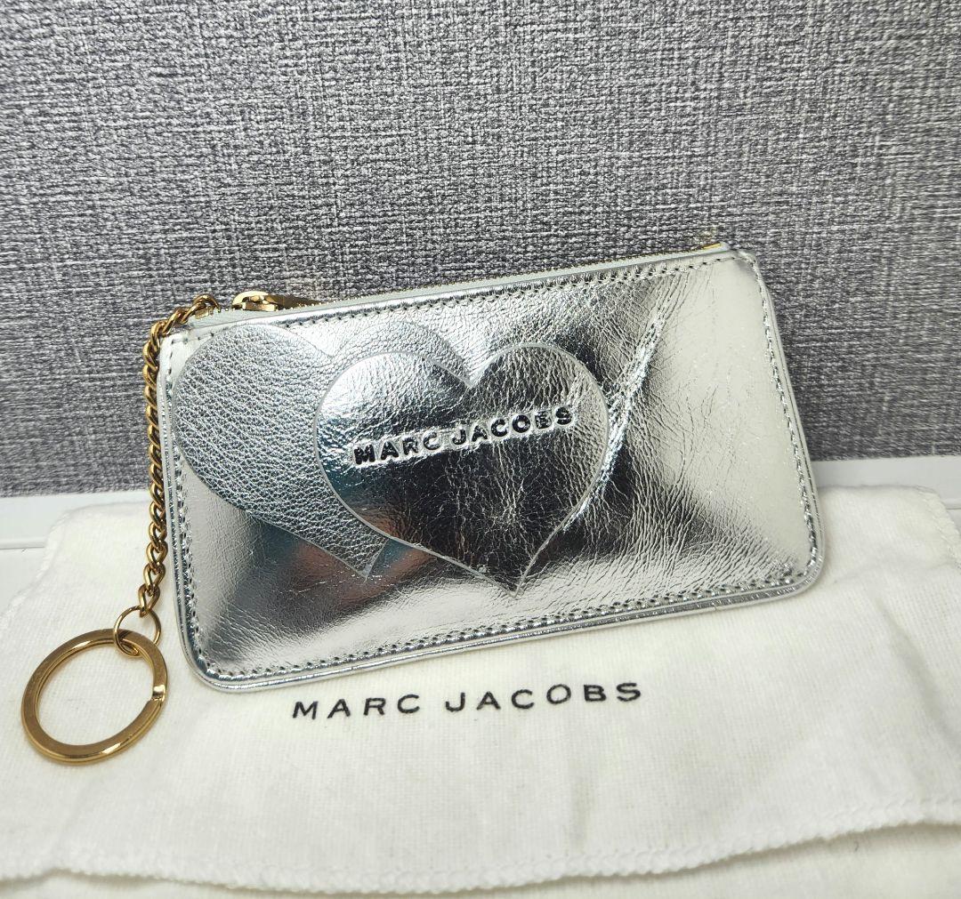 レア 新品 MARC JACOBS ケース キーリング付きポーチ シルバー