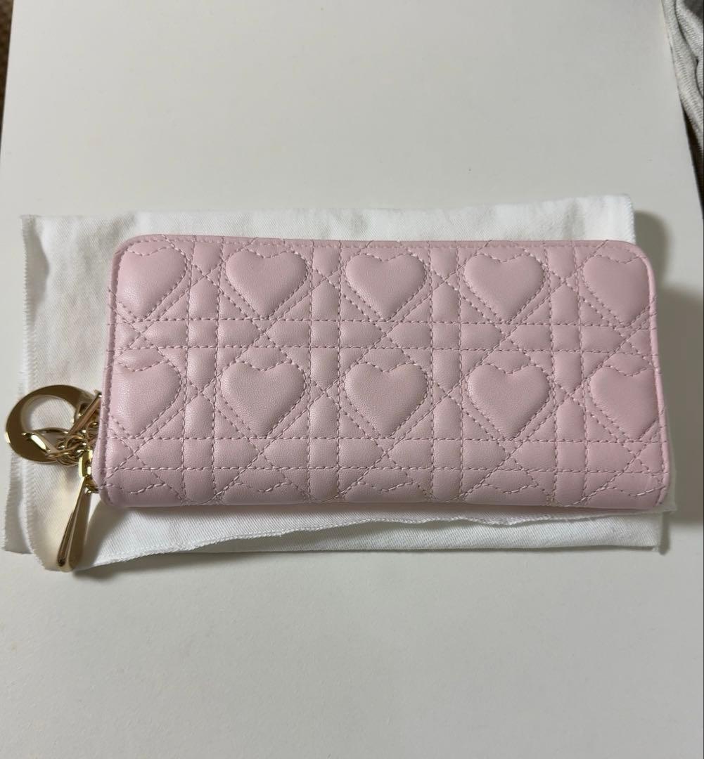 ディオール❤️ハート キルティング ウォレット❤️折り財布 ♡Dior