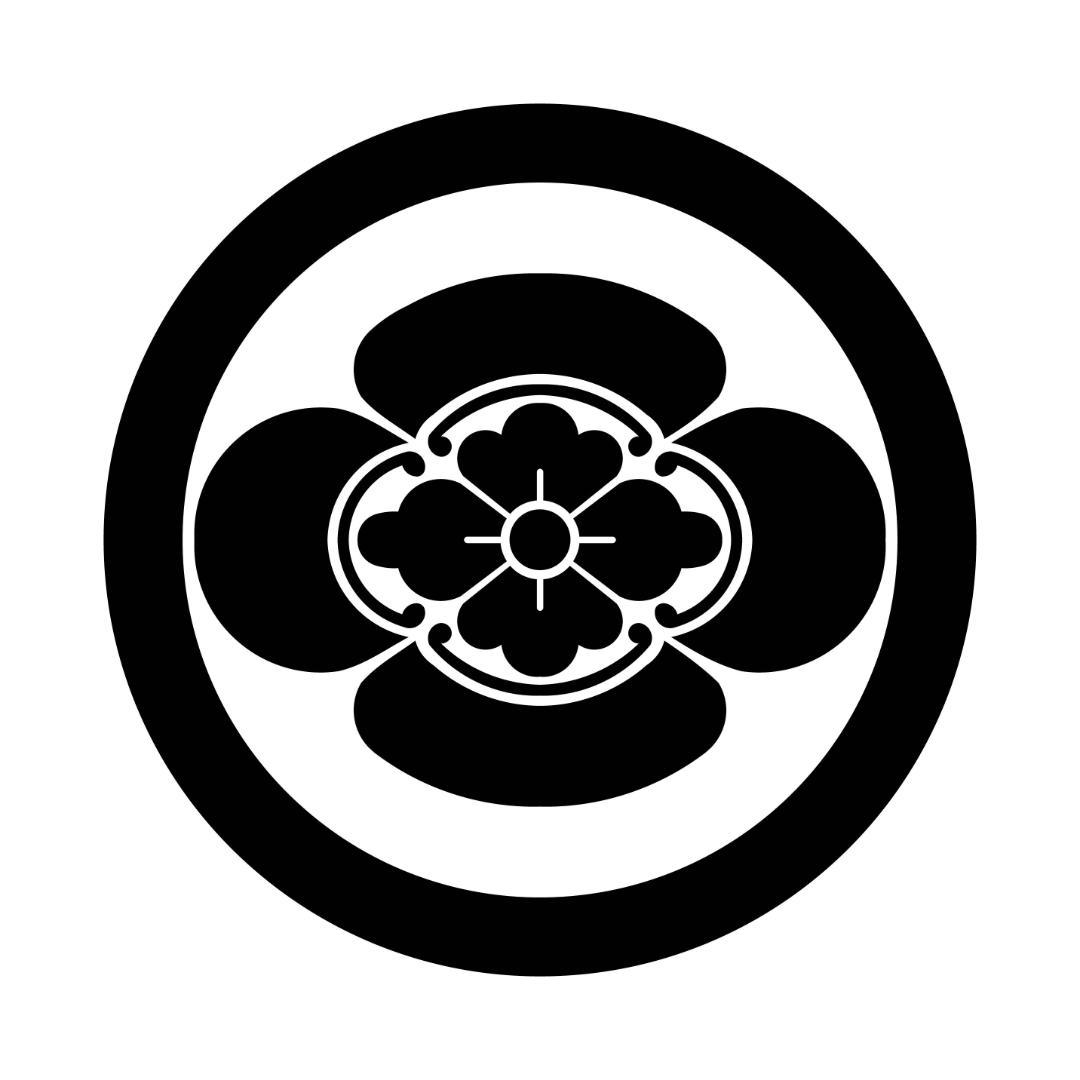 家紋額 開運 立体打出紋 丸に木瓜 まるにもっこう 銅板製 木製額縁