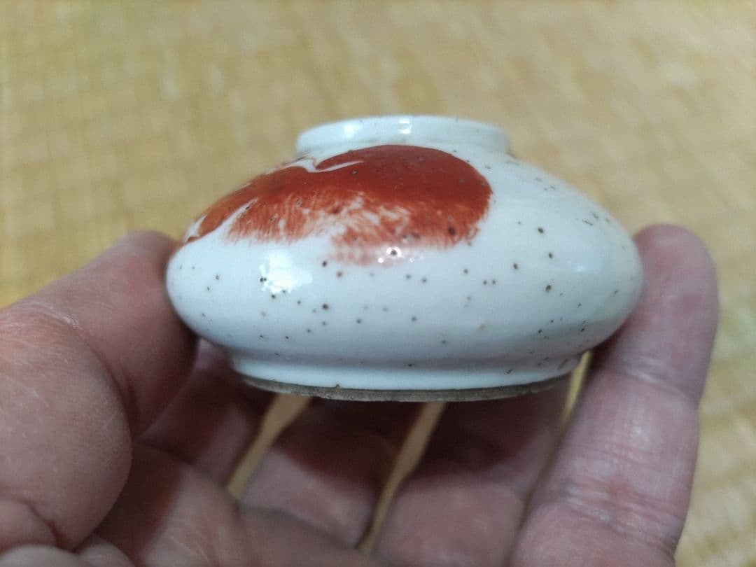 中国 赤絵 文房・水盂 獅子図・清朝・小壷 - メルカリ