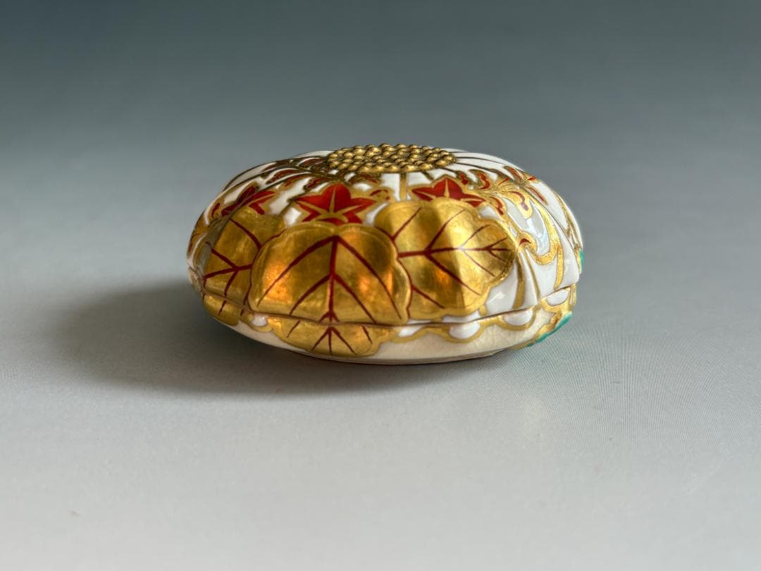 茶道具 香合 糸目丸香合 塗師保斎作 共箱 S166KG 茶道具 香合 糸目丸