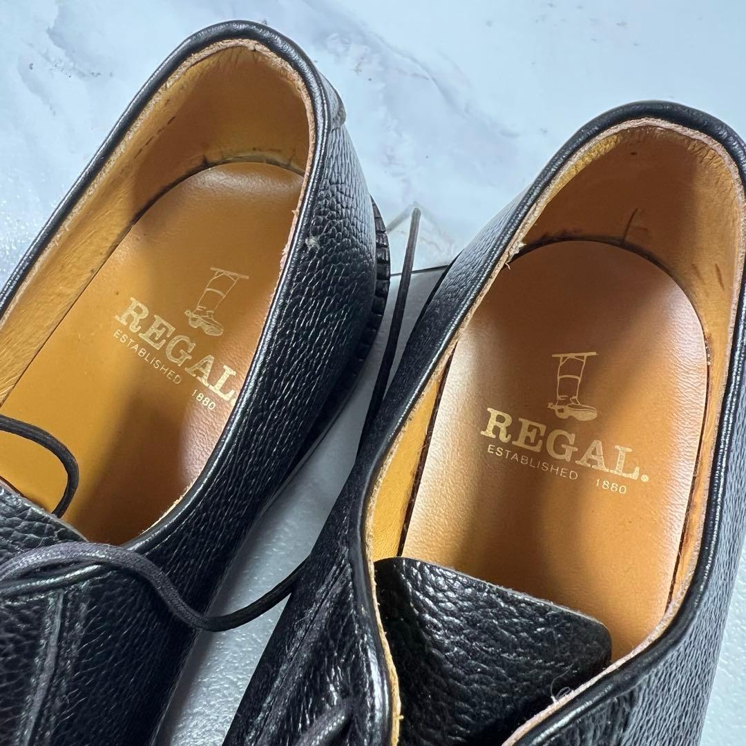 REGALビジネスシューズ プレーントゥ ブラック　黒 2509 24.5cm
