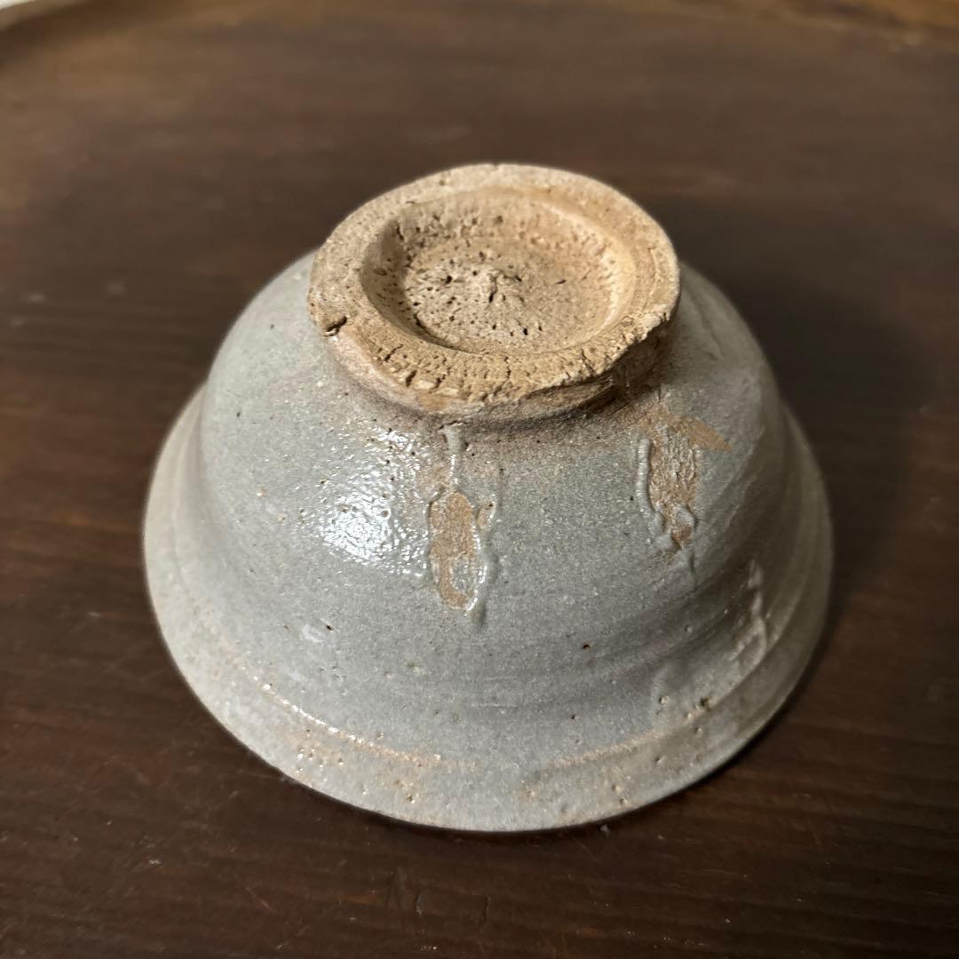 李朝 小服茶碗 大盃 堅手 白磁 酒器 韓国骨董 ぐい呑み