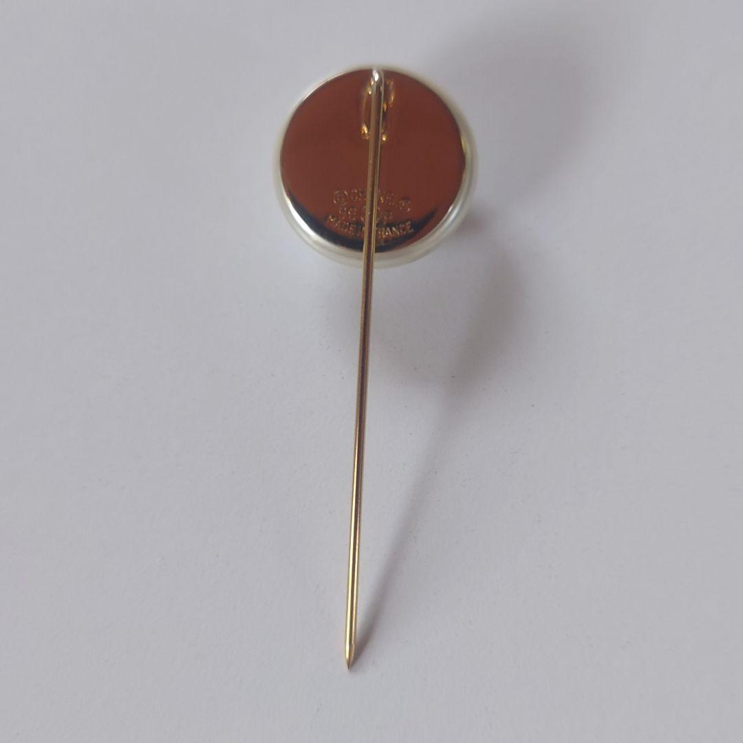 未使用に近い シャネル ピンブローチ 96P ココマーク フェイクパール