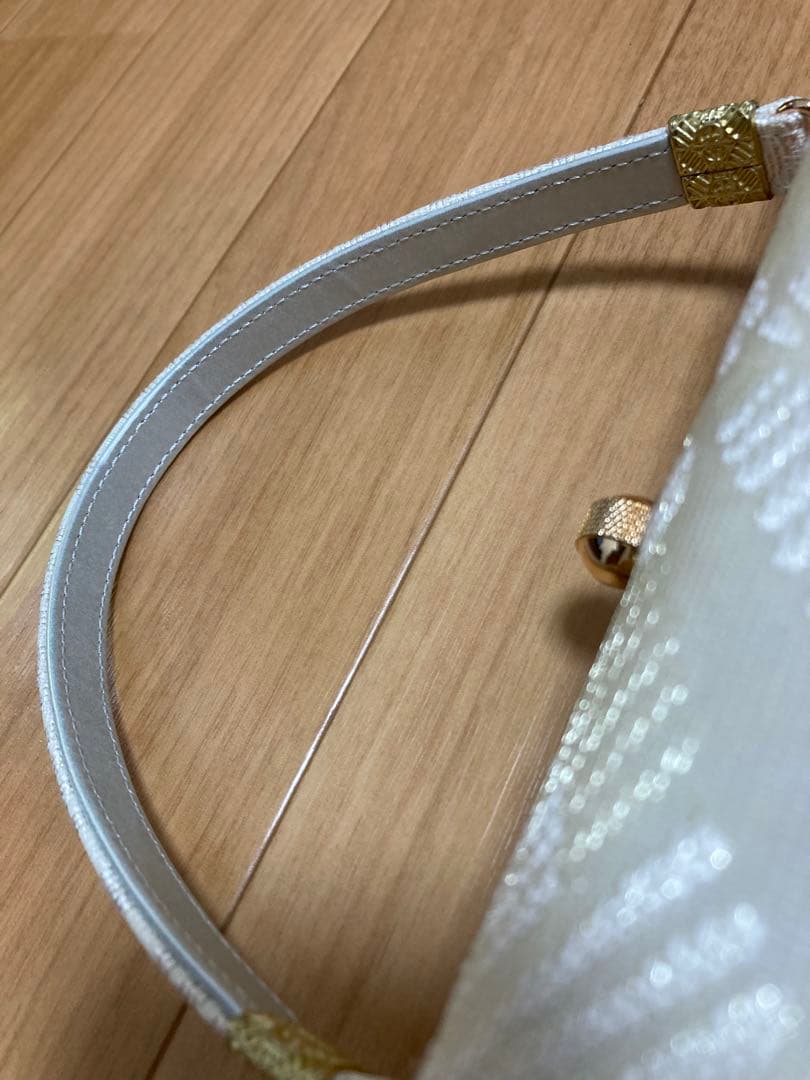 和装バッグ・草履（Mサイズ）セット（箱あり）　銀地