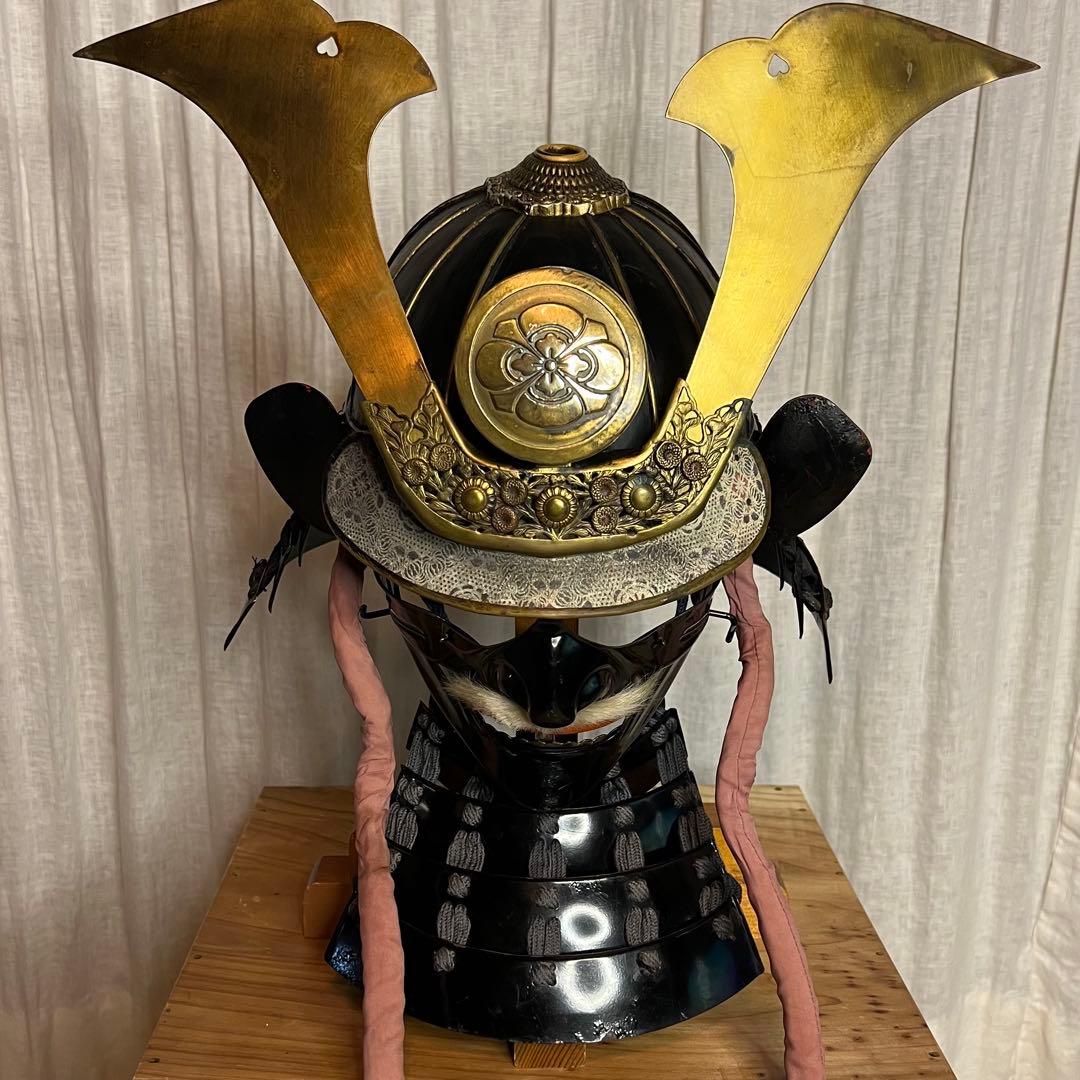 【BLACK】【越前朝倉家 鎧】日本甲冑【等身大】鎧一式【清掃•除菌】済