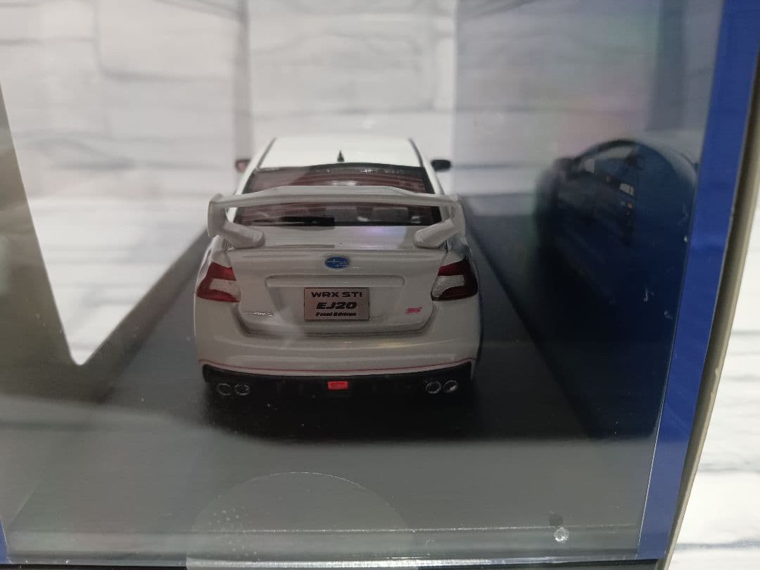 1/43 ハイストーリー　スバル　WRX STI EJ20 ミニカー　ホワイト