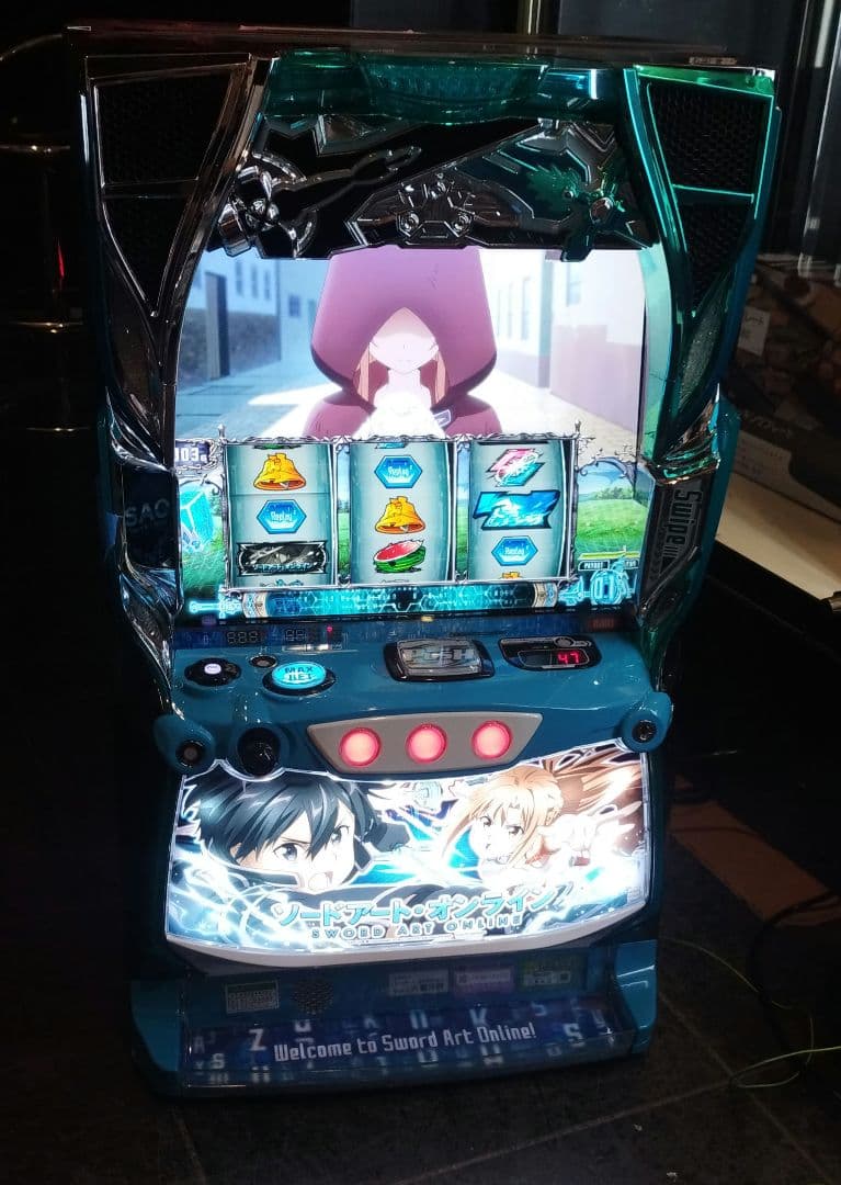 パチスロ実機 ソードアート・オンライン スマスロ簡易ユニット付 【79】