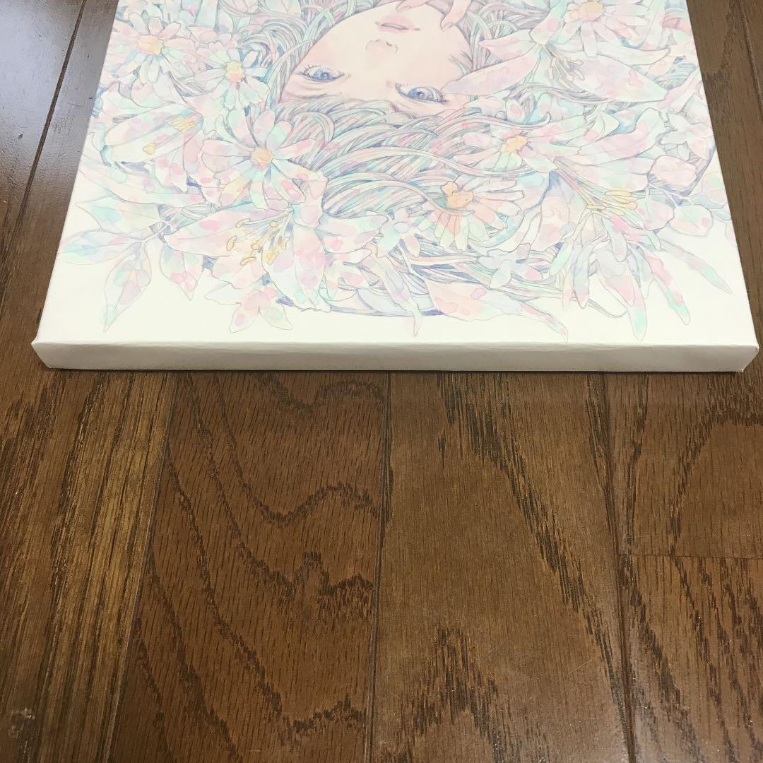 ☆木村智博「幸運」木製パネル アクリルガッシュ 色鉛筆 鉛筆 額付き