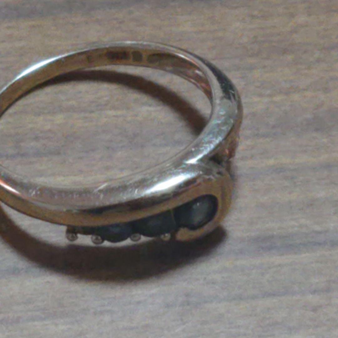 の*ん様 2,0から2,5グラム☆石とれてます。サファイアエステールリングk14