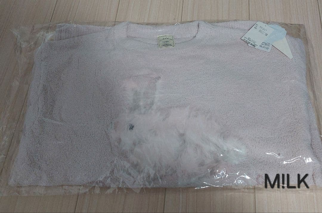 gelato piqueベビモコラビットジャガードプルオーバー　ピンク