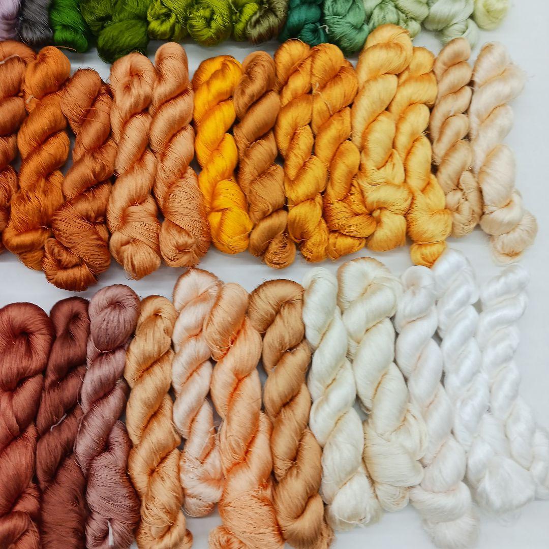 織物、組紐、刺繍手芸用絹糸セット361