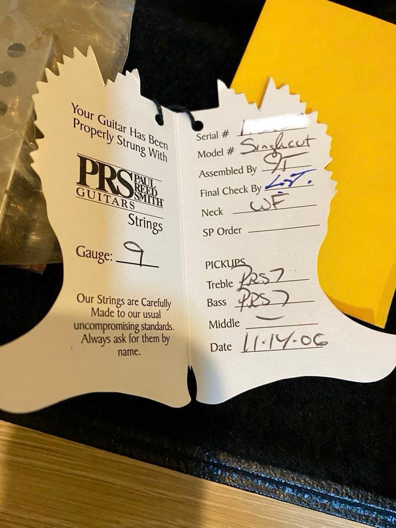 PRS SINGLECUT EMERALDGREEN 10TOP 2006年製