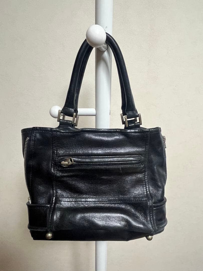 beautiful people レザーライダースバッグ