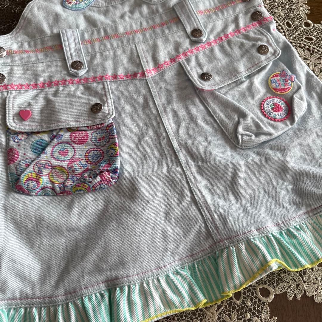 ⭐️Mezzo Piano⭐️ベリエちゃん&ラブちゃん⭐️ジャンパースカート⭐️美品⭐️