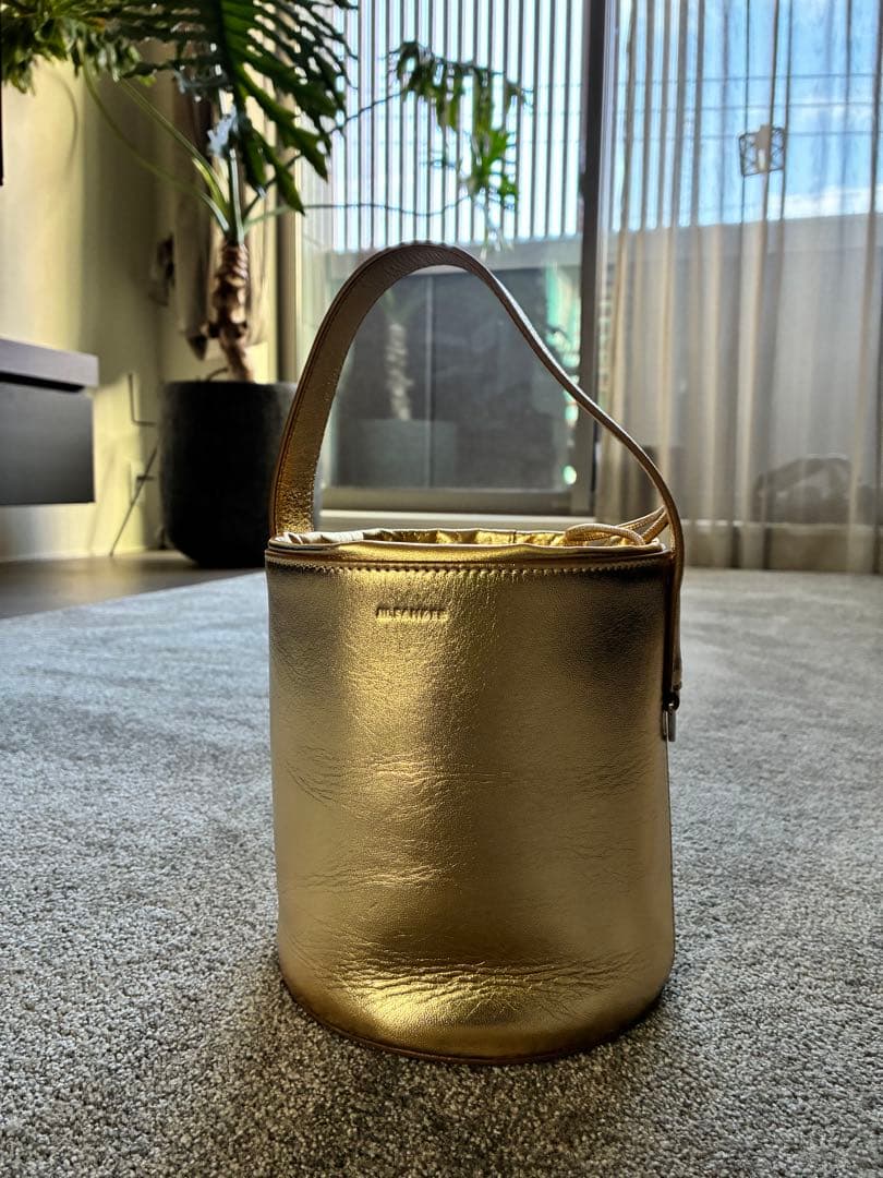 JIL SANDER バケツバッグ ジルサンダー ゴールド2way