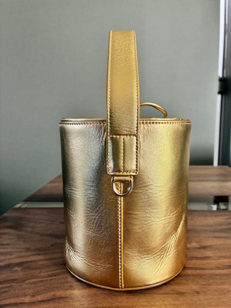 JIL SANDER バケツバッグ ジルサンダー ゴールド2way