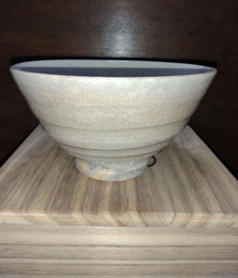 高麗焼 井戸茶碗 李方子(楽膳斎)作 共箱 共布 A 高麗焼 (コウライヤキ)