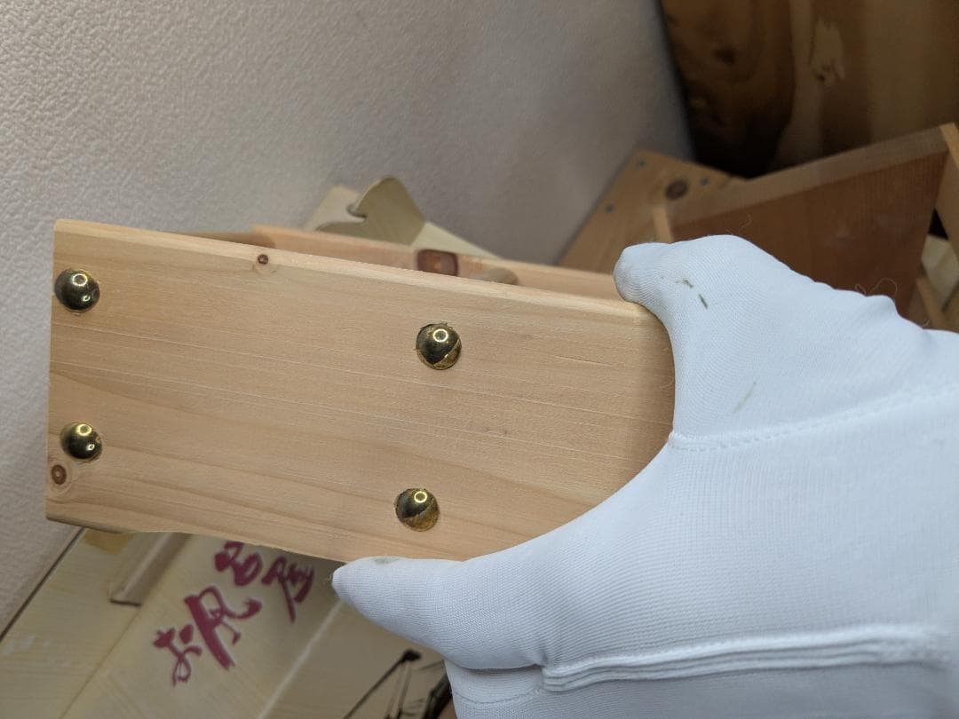 北海道産えぞ松材 お風呂屋さん3点セット 桶 椅子 未