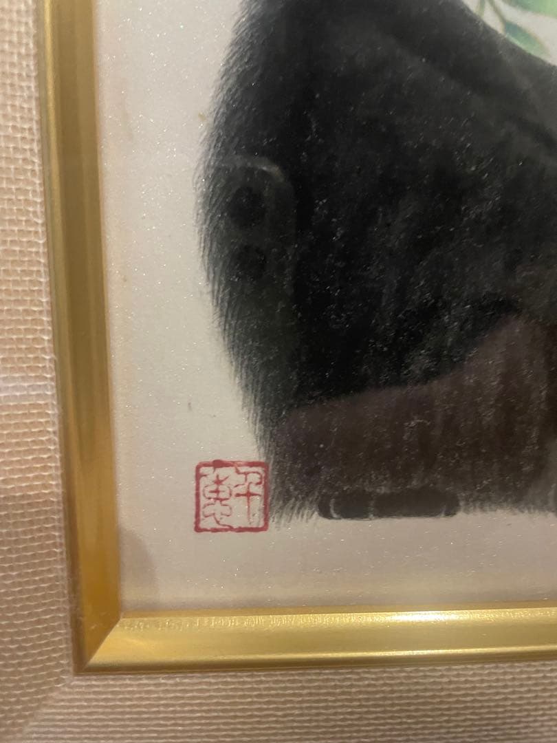 原画 久野千恵美「招き猫」日本画 〇招き猫の画家