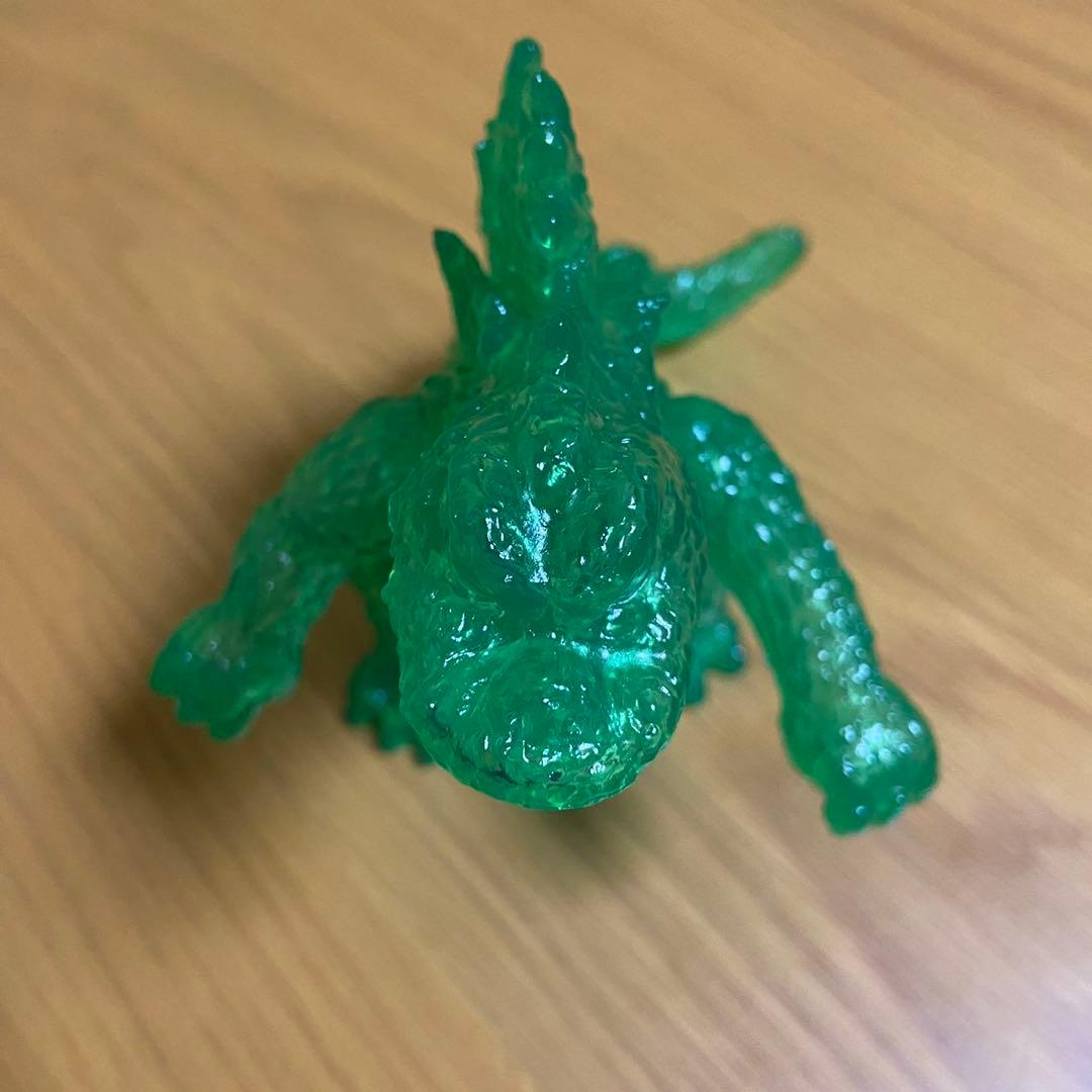 ポピー キングザウルス ゴジラ クリアー緑成型 ソフビ 5450