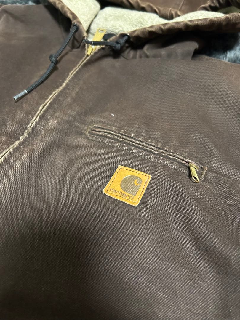 Carhartt アクティブジャケット ブラックグレー ダック地 古着