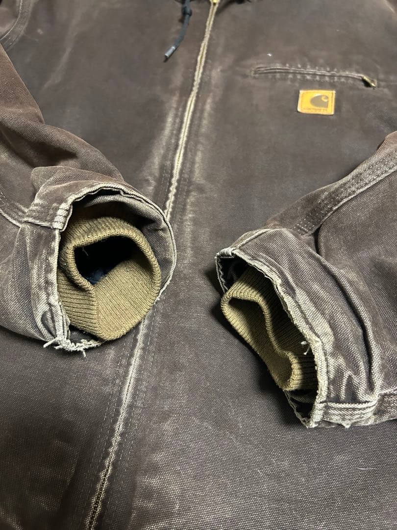 Carhartt アクティブジャケット ブラックグレー ダック地 古着