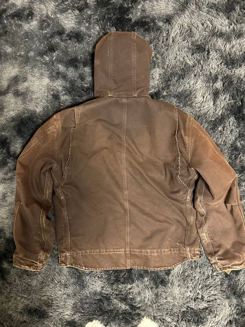 Carhartt アクティブジャケット ブラックグレー ダック地 古着