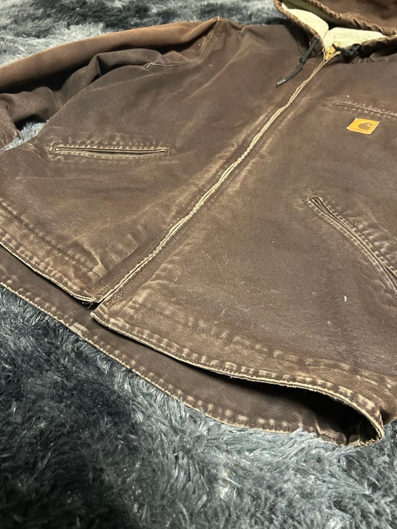 Carhartt アクティブジャケット ブラックグレー ダック地 古着