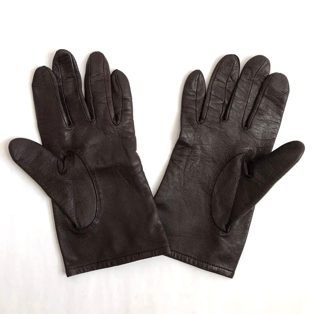 Yves Saint Laurent イヴサンローラン レザーグローブ 手袋 - メルカリ
