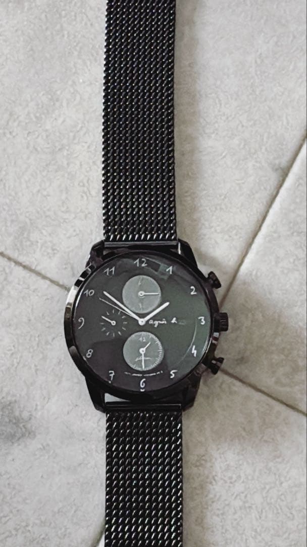 ま*こ様 アニエスベー V172-KKCO ソーラー腕時計