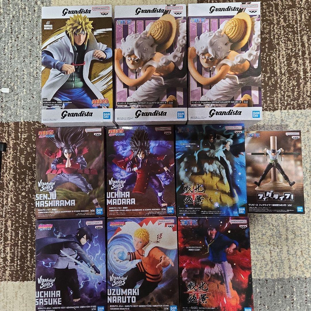 ナルト&ワンピース プライズフィギュア まとめ売り 10体セット