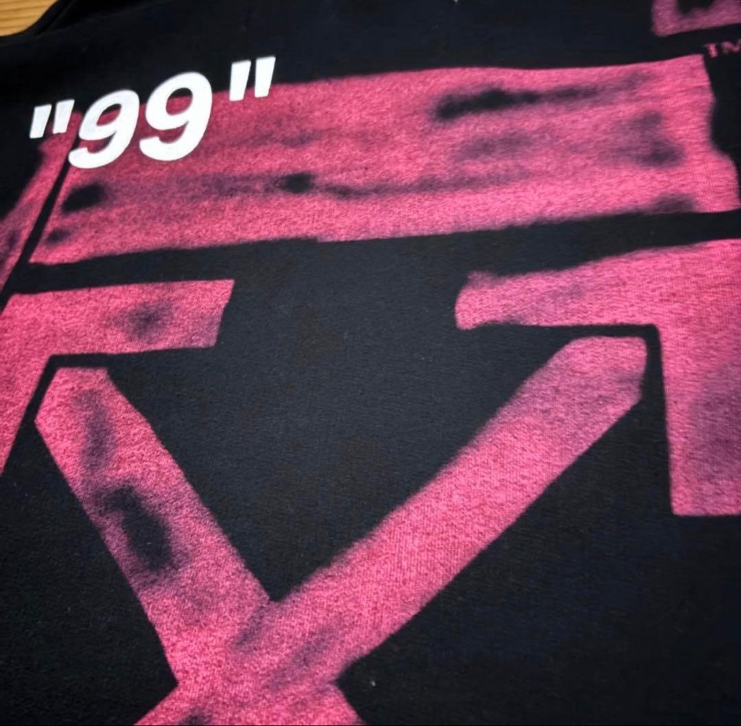 off-white パーカー 希少モデル 限定品 定価約14万円 黒 xs