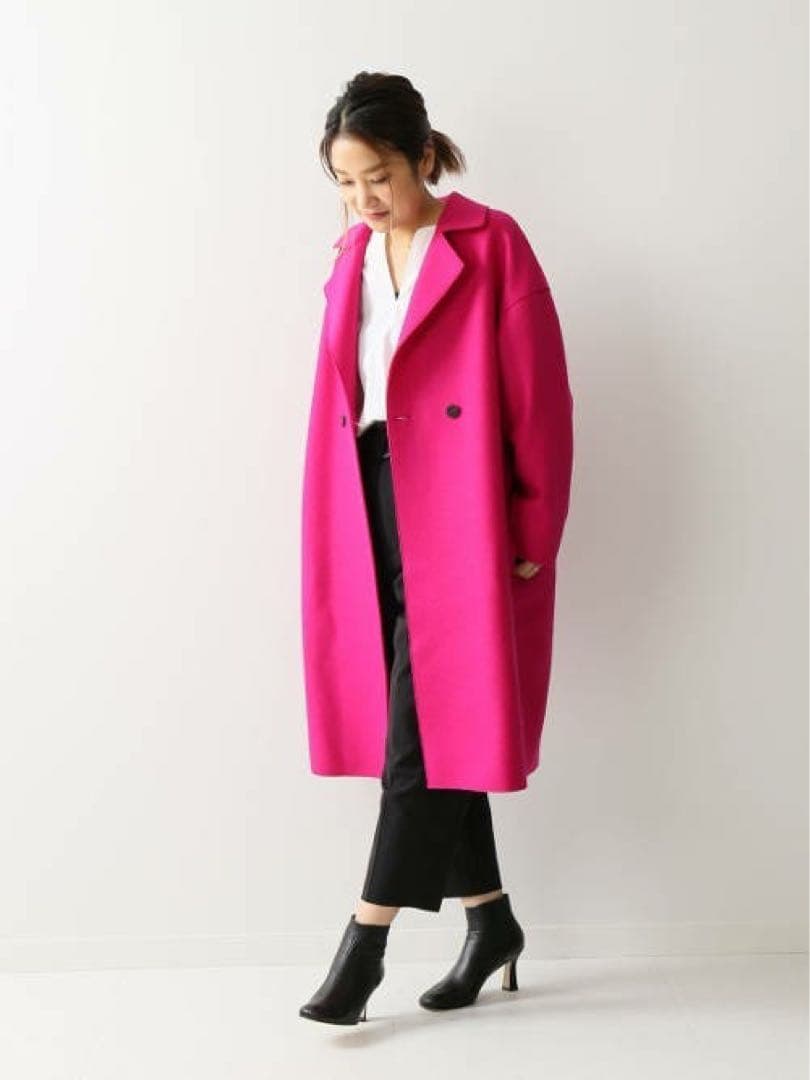 ハリスワーフロンドン HARRIS WHARF LONDON ピンク ディスカウント コート