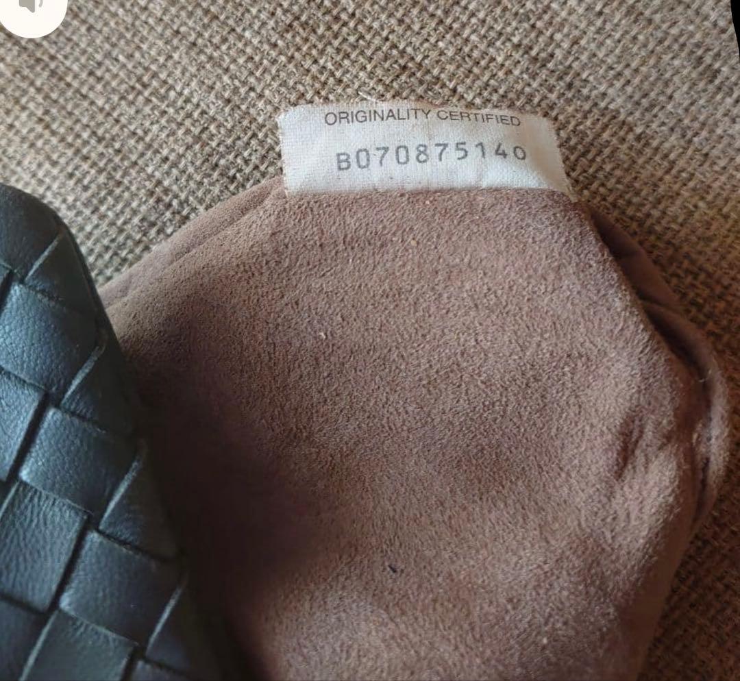 Bottega Veneta イントレチャート チェーン バッグ グレー