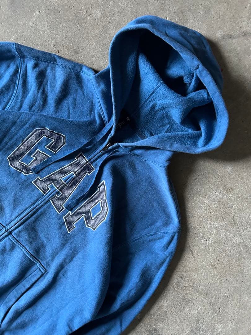 ゆ*う様 00s old gap オールドギャップ　ジップパーカー 　ブルー　y