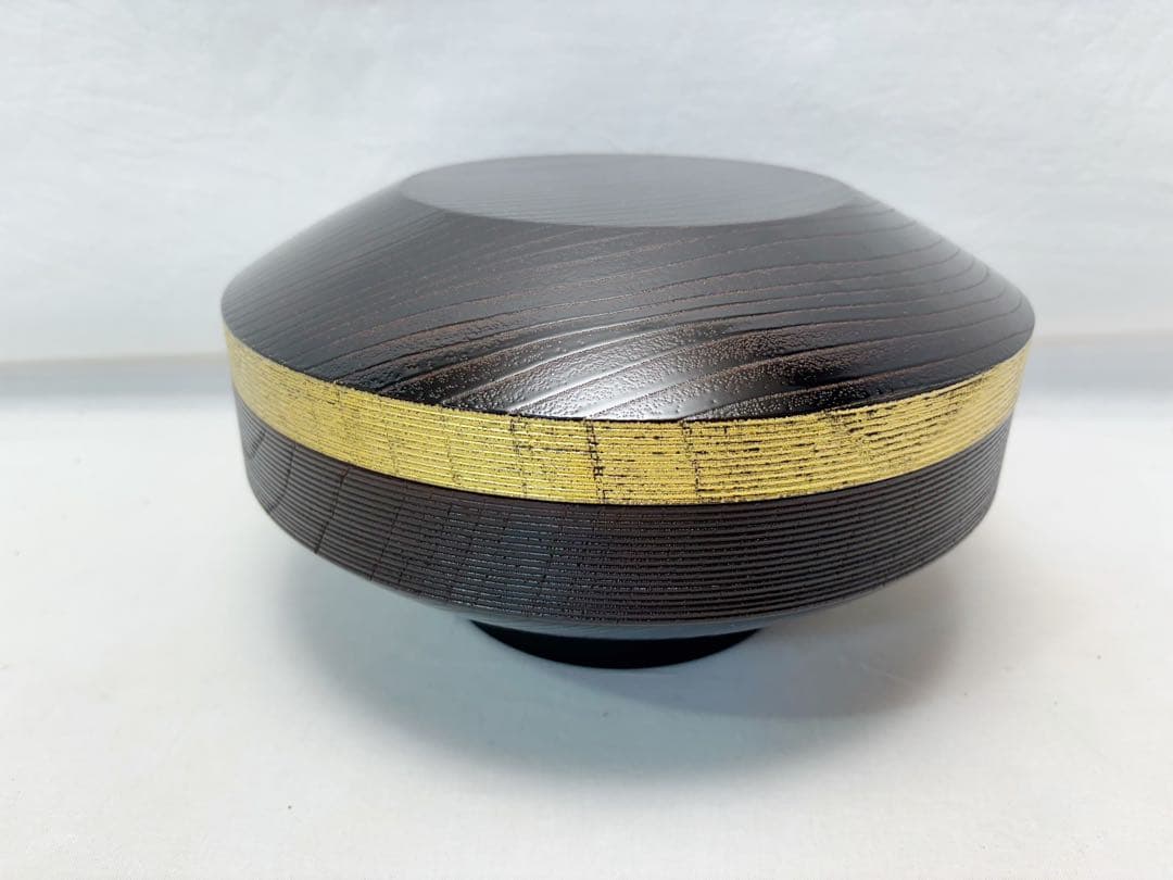 ほぼ未使用 茶道具 平安 昭斎作 即中斎好写し 独楽 喰籠 菓子器 共箱