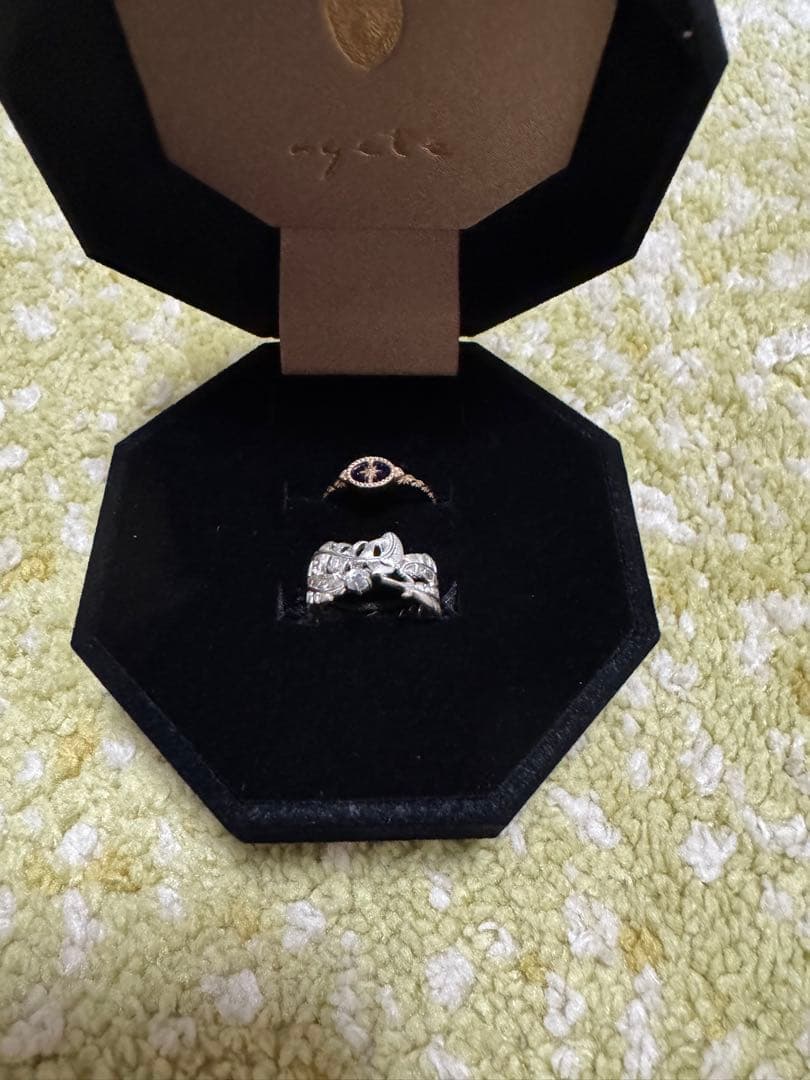 《Limited Edition》 K10紫金石・シルバートパーズセットリング