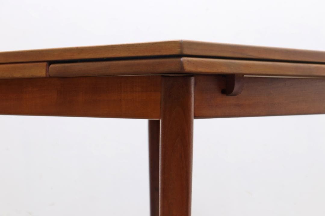 ヴィンテージ チーク材 エクステンション ダイニングテーブル ドローリーフ