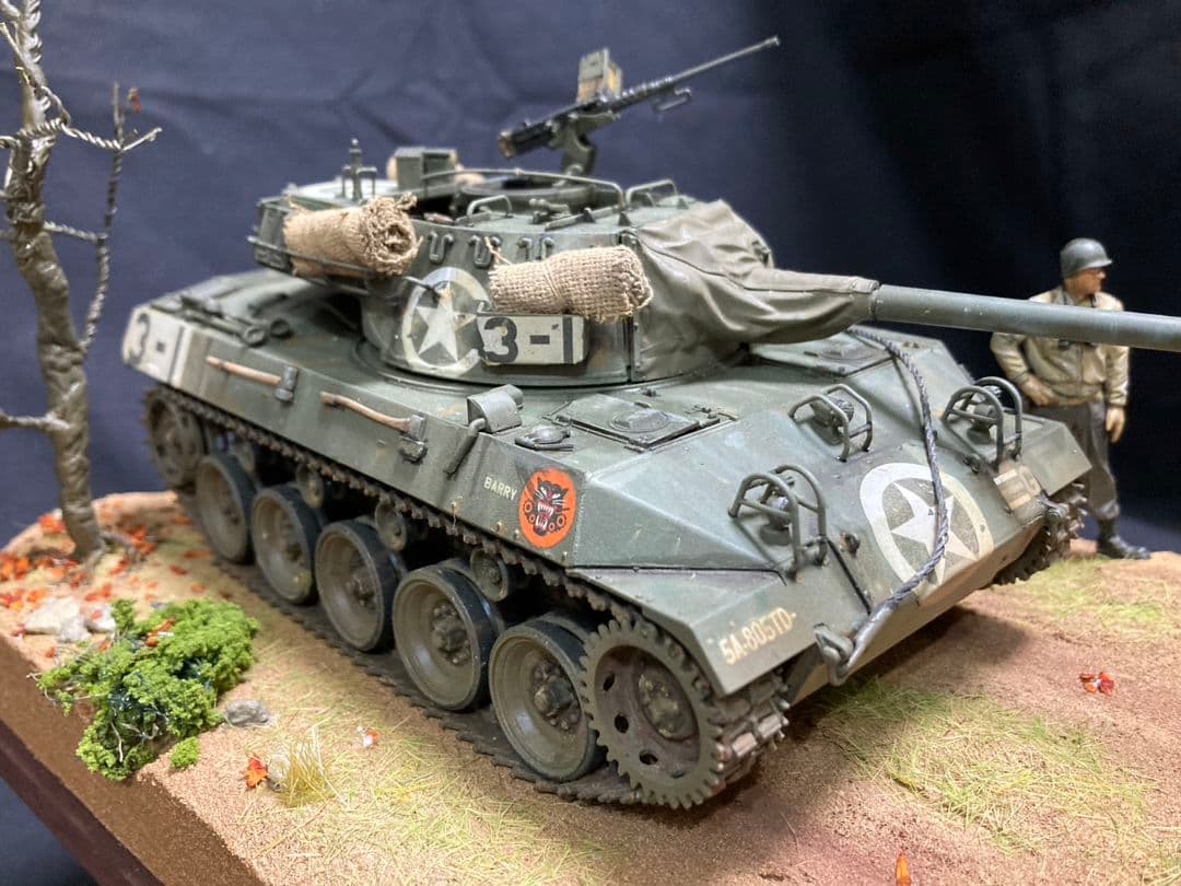米駆逐戦車M18 ヘルキャット、イタリア ミリタリー ジオラマ