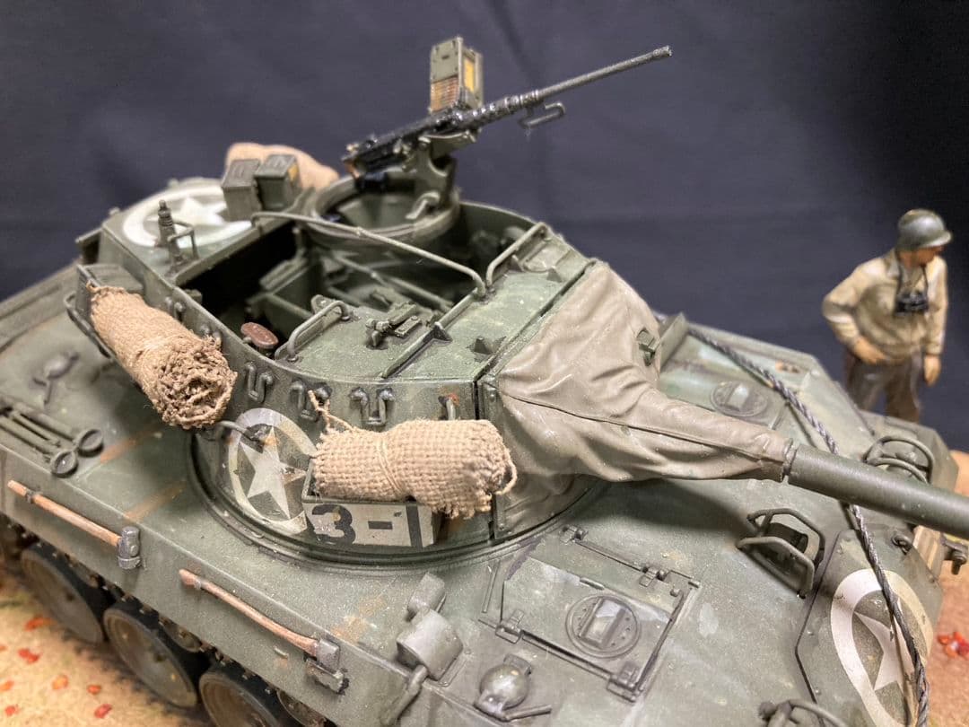 米駆逐戦車M18 ヘルキャット、イタリア ミリタリー ジオラマ