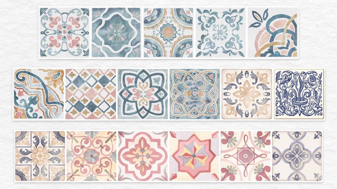 ⭐️SALE⭐️WT《地中海角落》海外マスキングテープ　マステ 【1944】