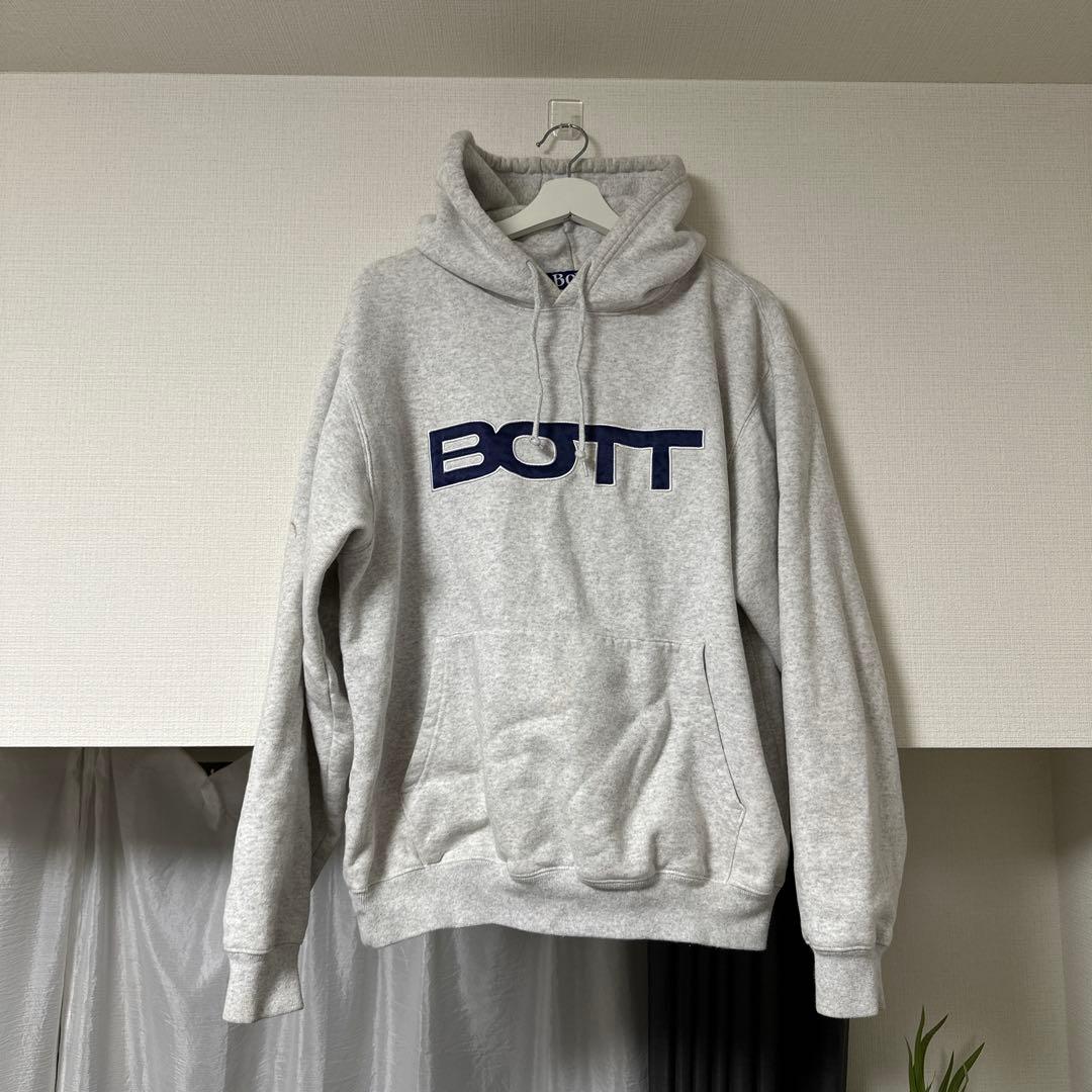 ［希少］BOTT グレー パーカー プルオーバー フーディー
