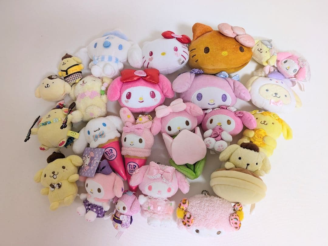 サンリオキャラクター ぬいぐるみ マスコット まとめ売り23点