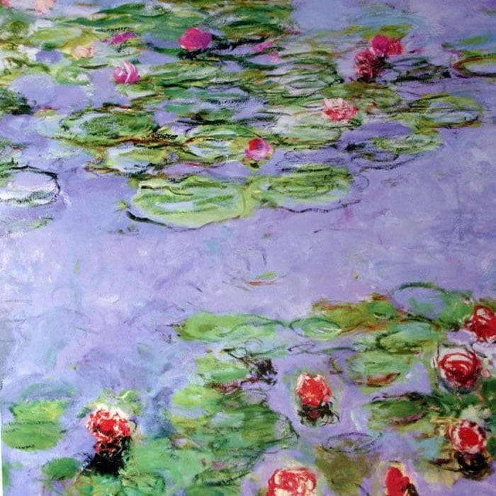 額装済/睡蓮 1914-1917/クロード モネ/ポスター/インテリア/アート