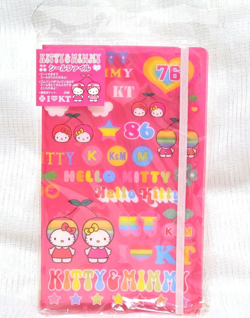 ハローキティ ミミィ シール ファイル HELLO KITTY さくらんぼ ハローキティ - キティ、シール帳、アルバム、手帳、さくらんぼ、平成