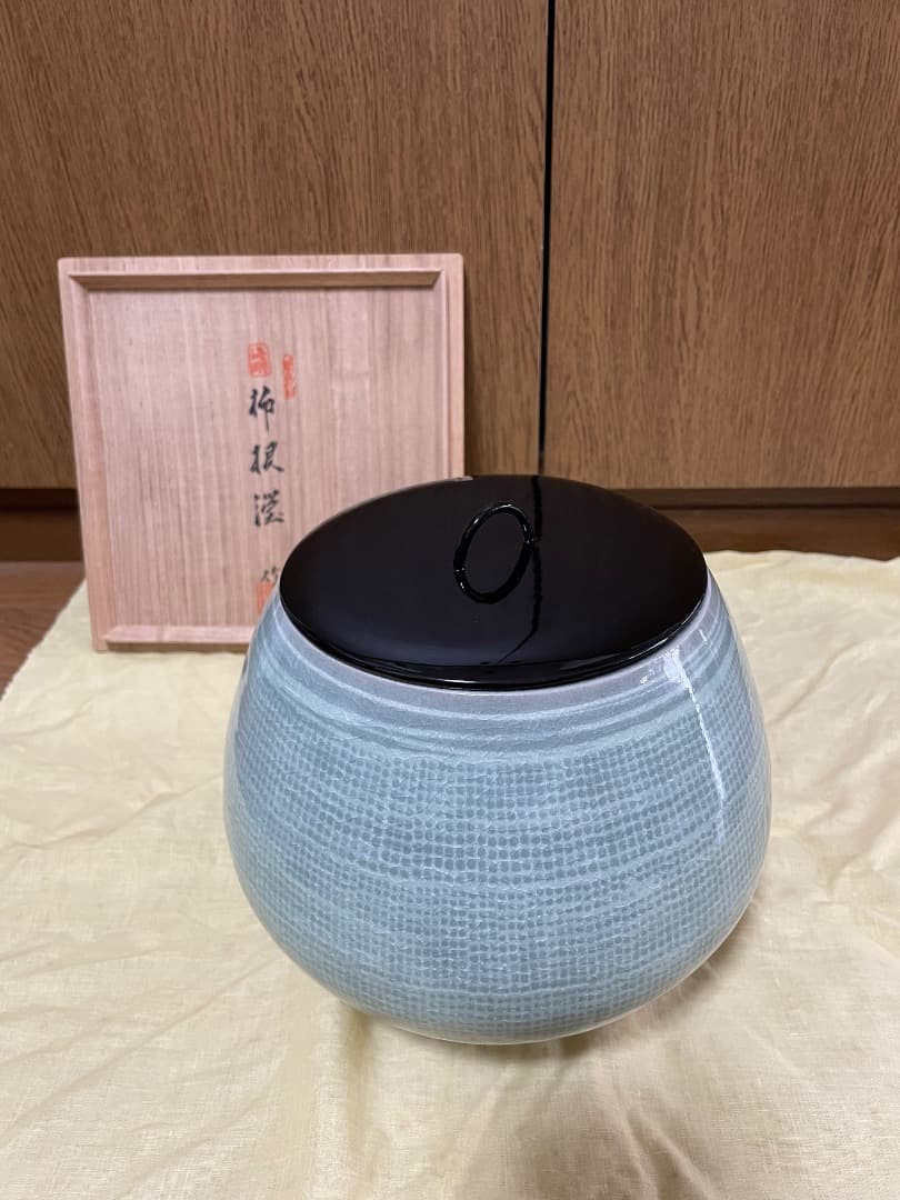 こども』水指たくま作茶道具伊万里水差し 池田拓磨